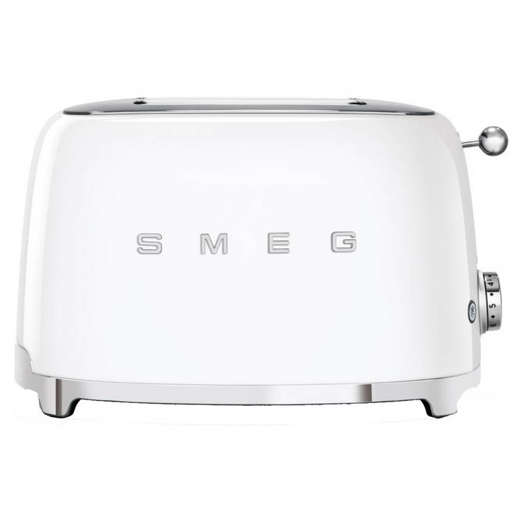Smeg TSF01WHUK 50's Style Retro 2 Slice Toaster - White