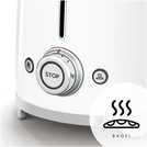 Smeg TSF01WHUK 50's Style Retro 2 Slice Toaster - White