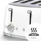 Smeg TSF03WHUK 50's Style Retro 4 Slice Toaster - White