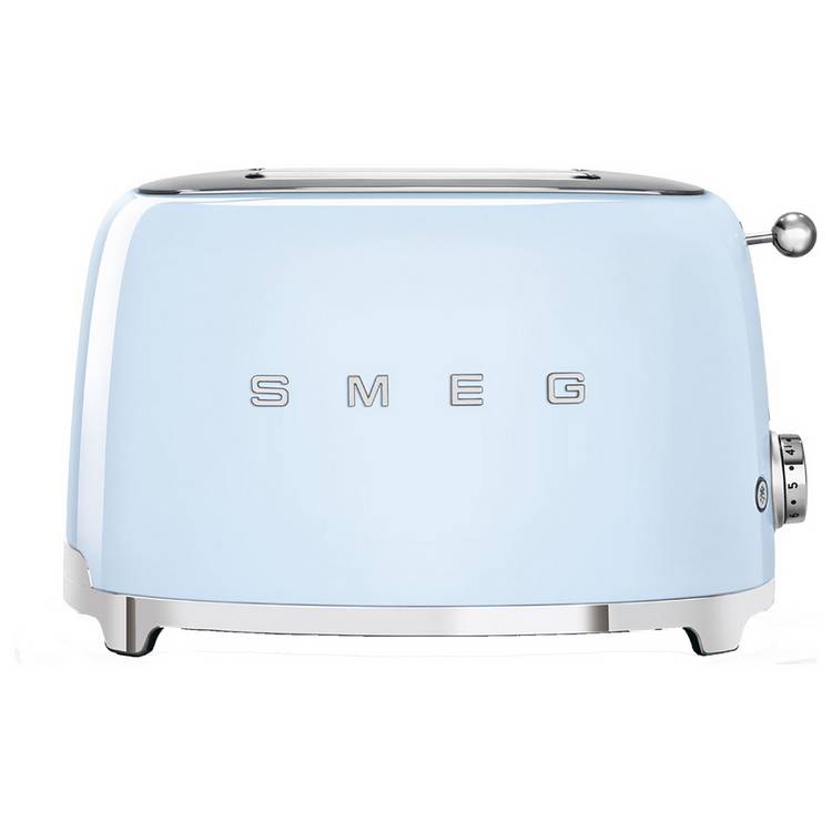 Smeg TSF01PBUK 50's Style Retro 2 Slice Toaster - Blue