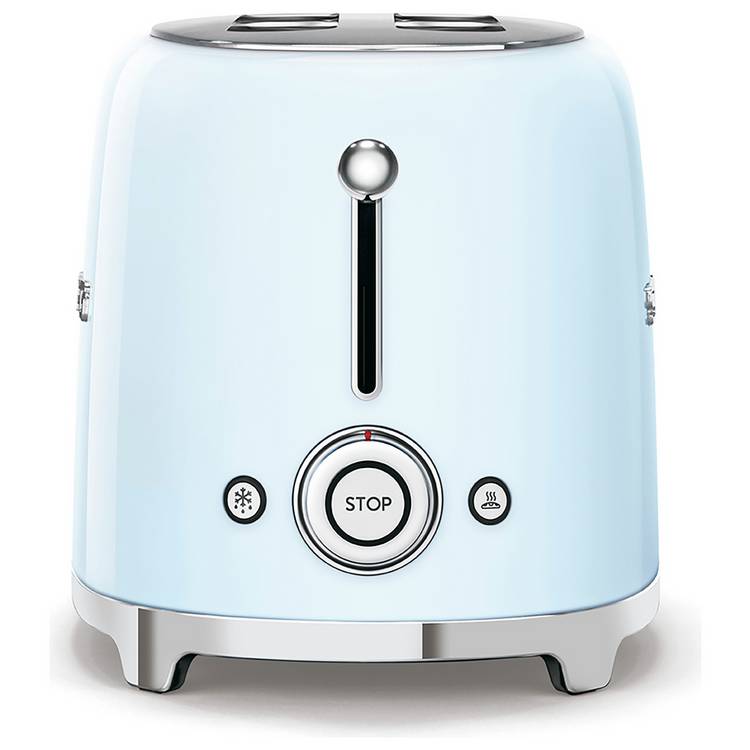 Smeg TSF01PBUK 50's Style Retro 2 Slice Toaster - Blue