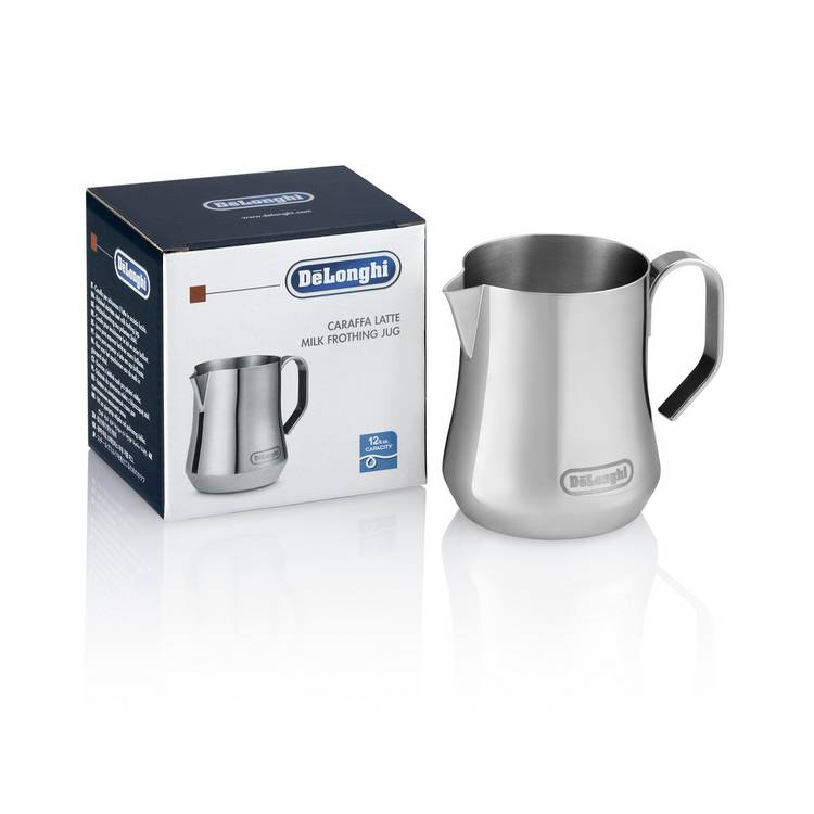 De'Longhi 350ml Milk Jug - Brushed Stainless Steel