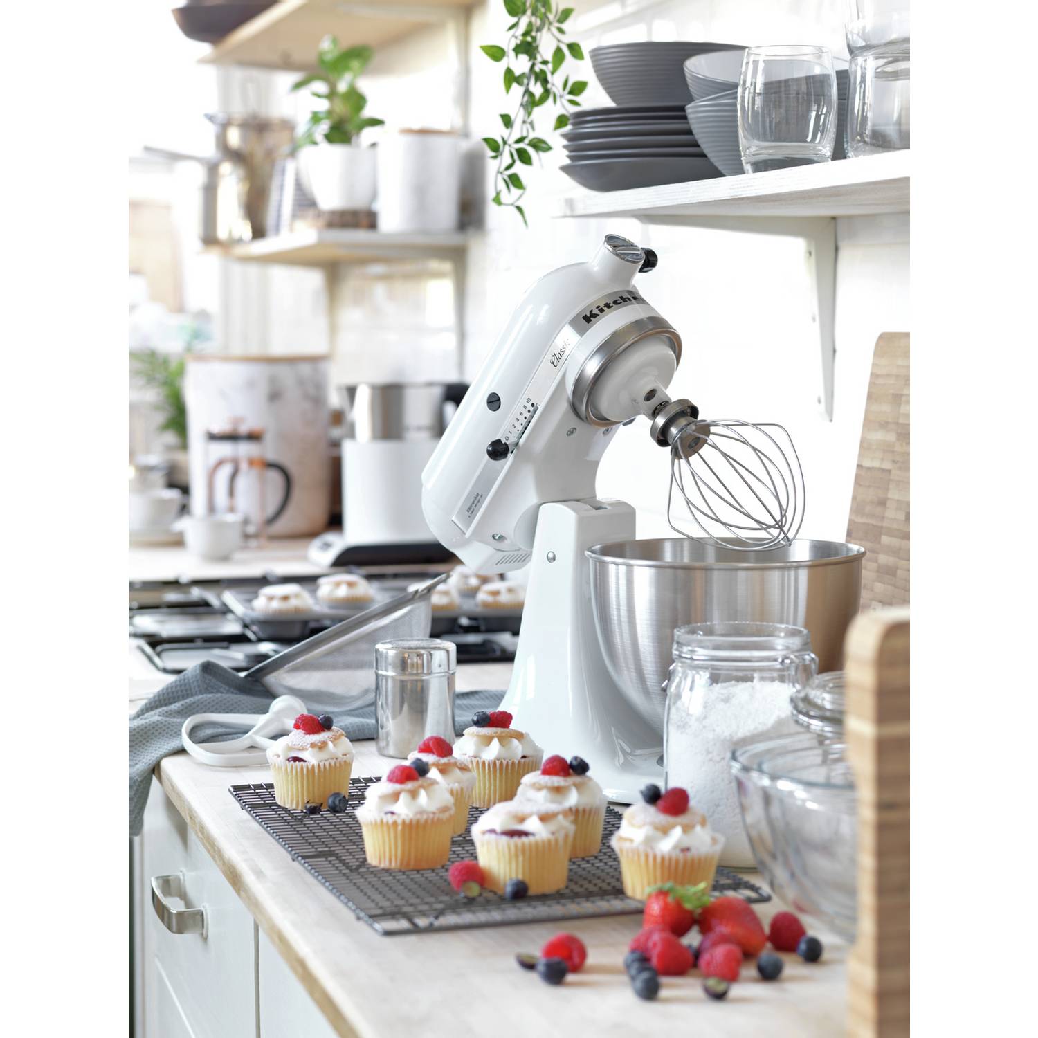 KitchenAid 5K45SSBWH Classic Stand Mixer - White