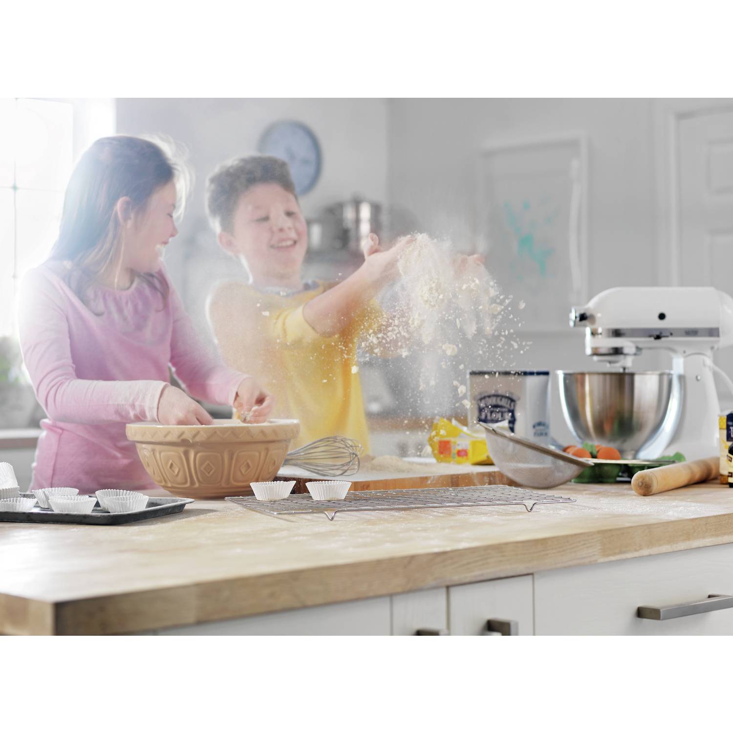 KitchenAid 5K45SSBWH Classic Stand Mixer - White