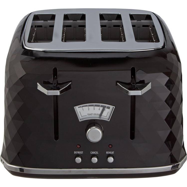 De'Longhi CTJ4003 Brillante 4 Slice Toaster - Black