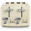 De'Longhi CTO4.BG Argento Flora 4 Slice Toaster - Beige