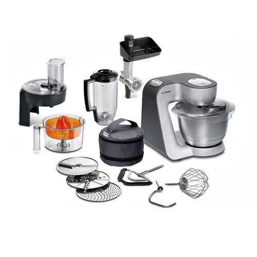 Bosch MUM59340GB 7-in-1 Stand Mixer, Grey & Silver