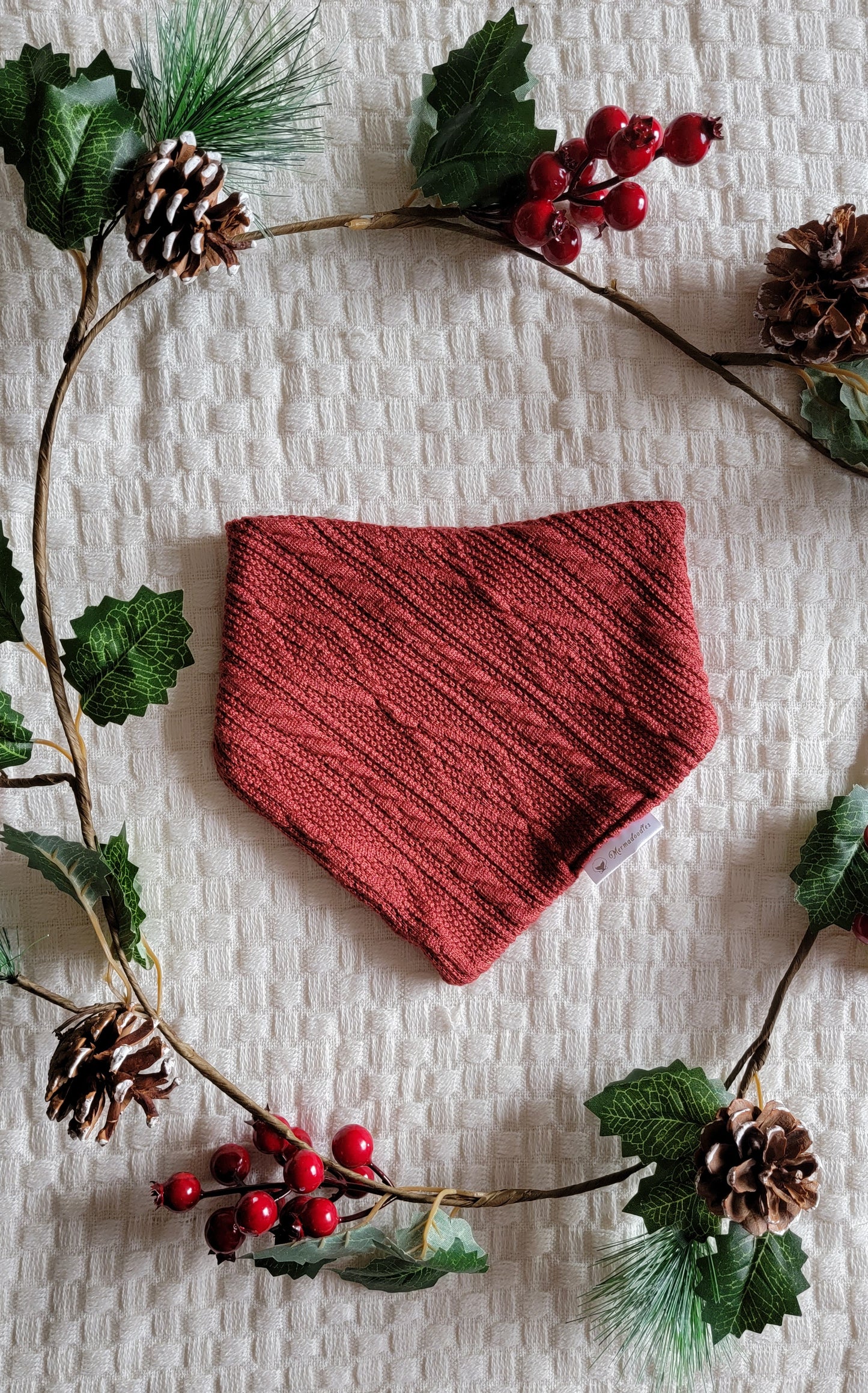 Cozy Cardinal Cable Knit