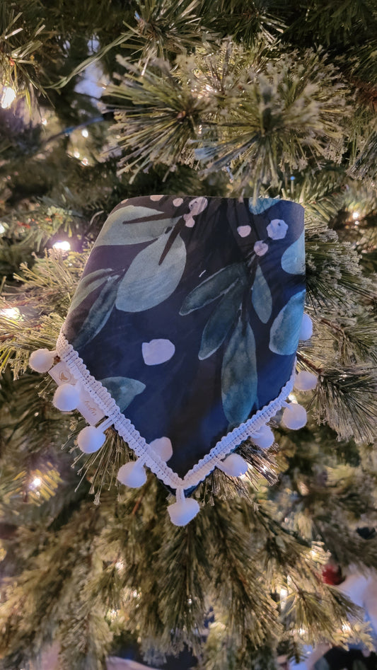 Blue Holly bandana