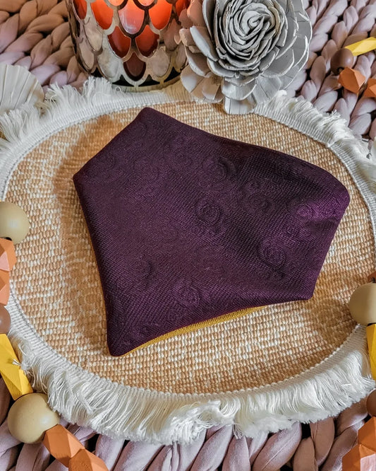 Burgundy shell bandana